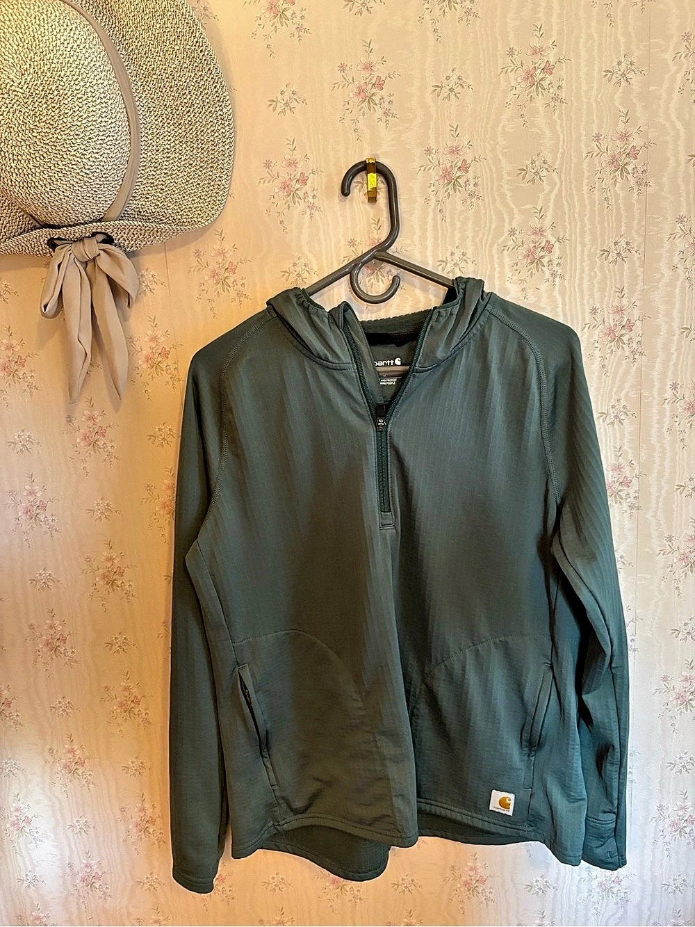 Carhartt Relaxed Fit hooded jacket Green L Hooded Jacket Womens